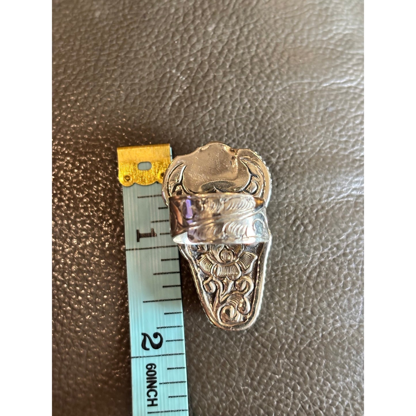 Fun Steer Head Large Statement Ring. Southwestern Design