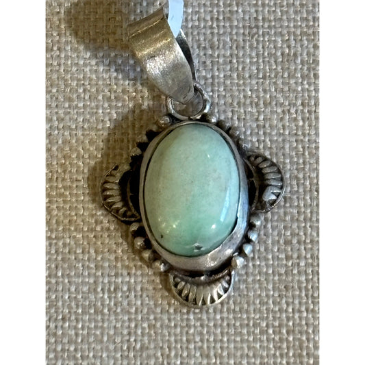 Palomino Turquoise Oblong Pendant in Sterling Silver – Fits Up to 6mm