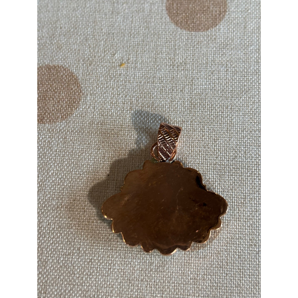 Mojave Turquoise Copper Fan Pendant Heishi Necklace – 18"