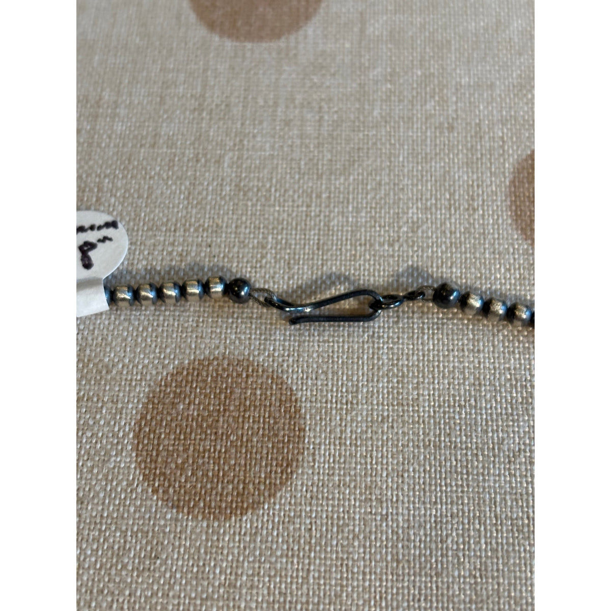 Sterling Silver Pearl Bead Necklace 16'|  3mm Pearls