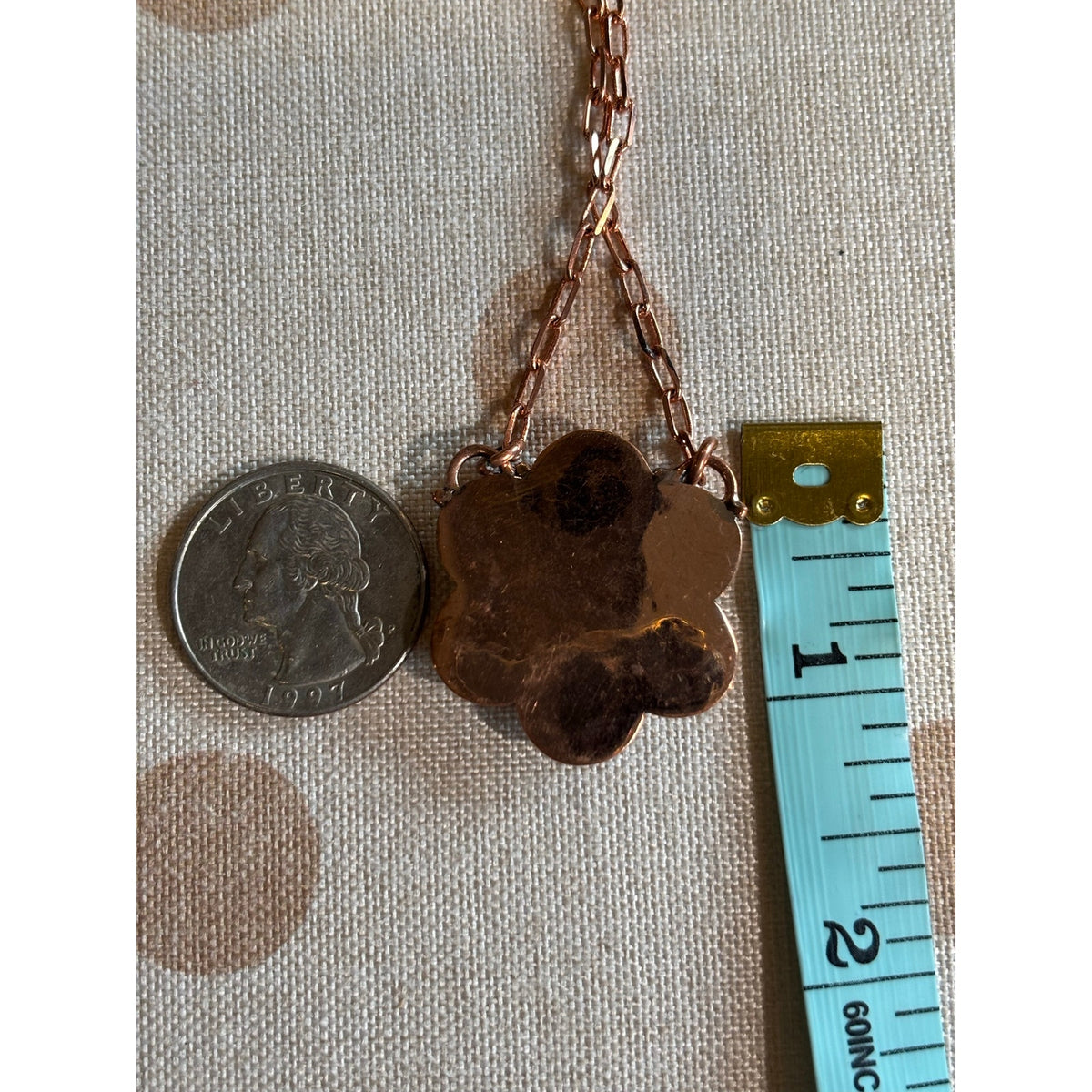 Wild Horse Stone Floral Cluster Pendant Necklace | Adjustable 22" Copper Southwestern