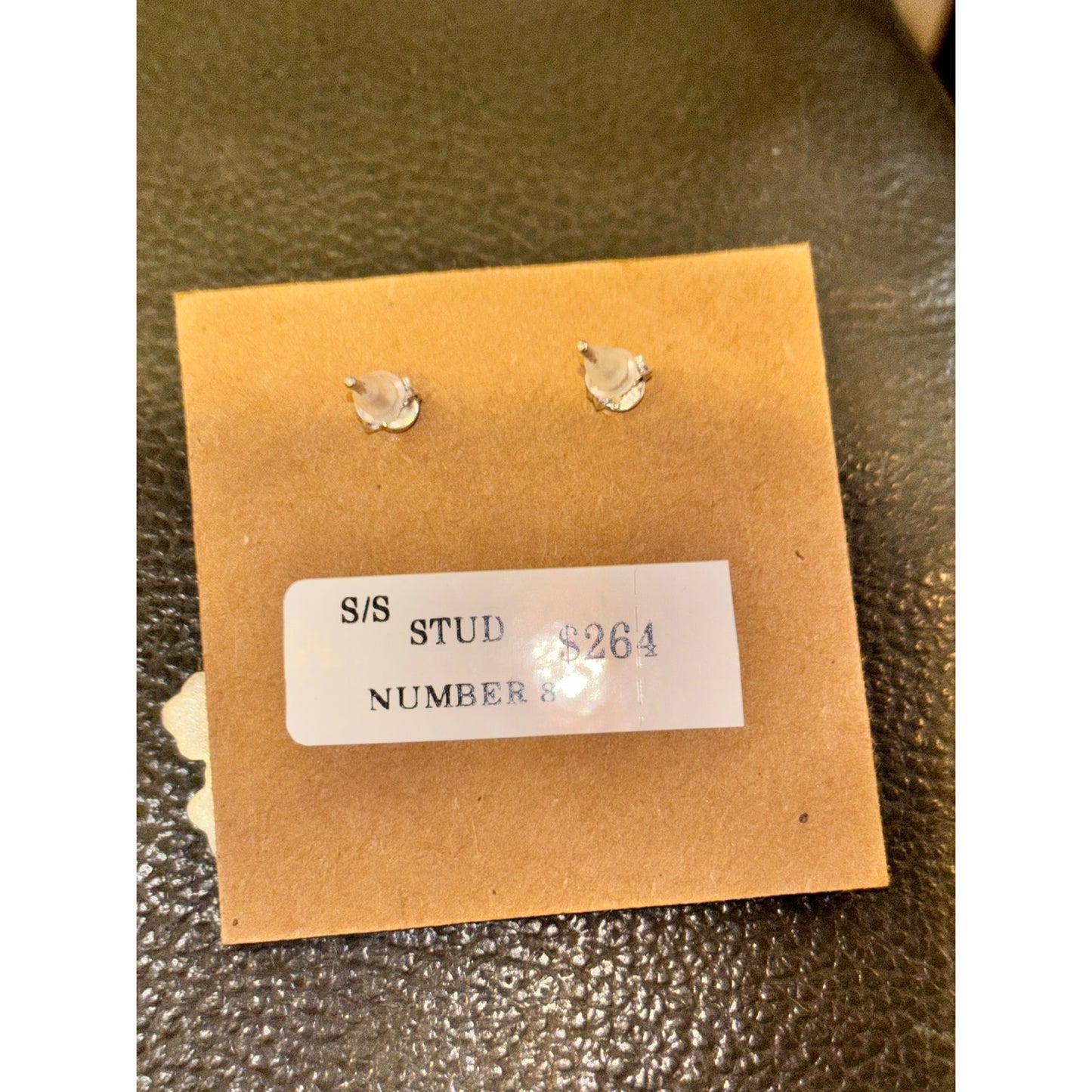 Sterling Silver Number 8 Turquoise Hibicus Flower Earings