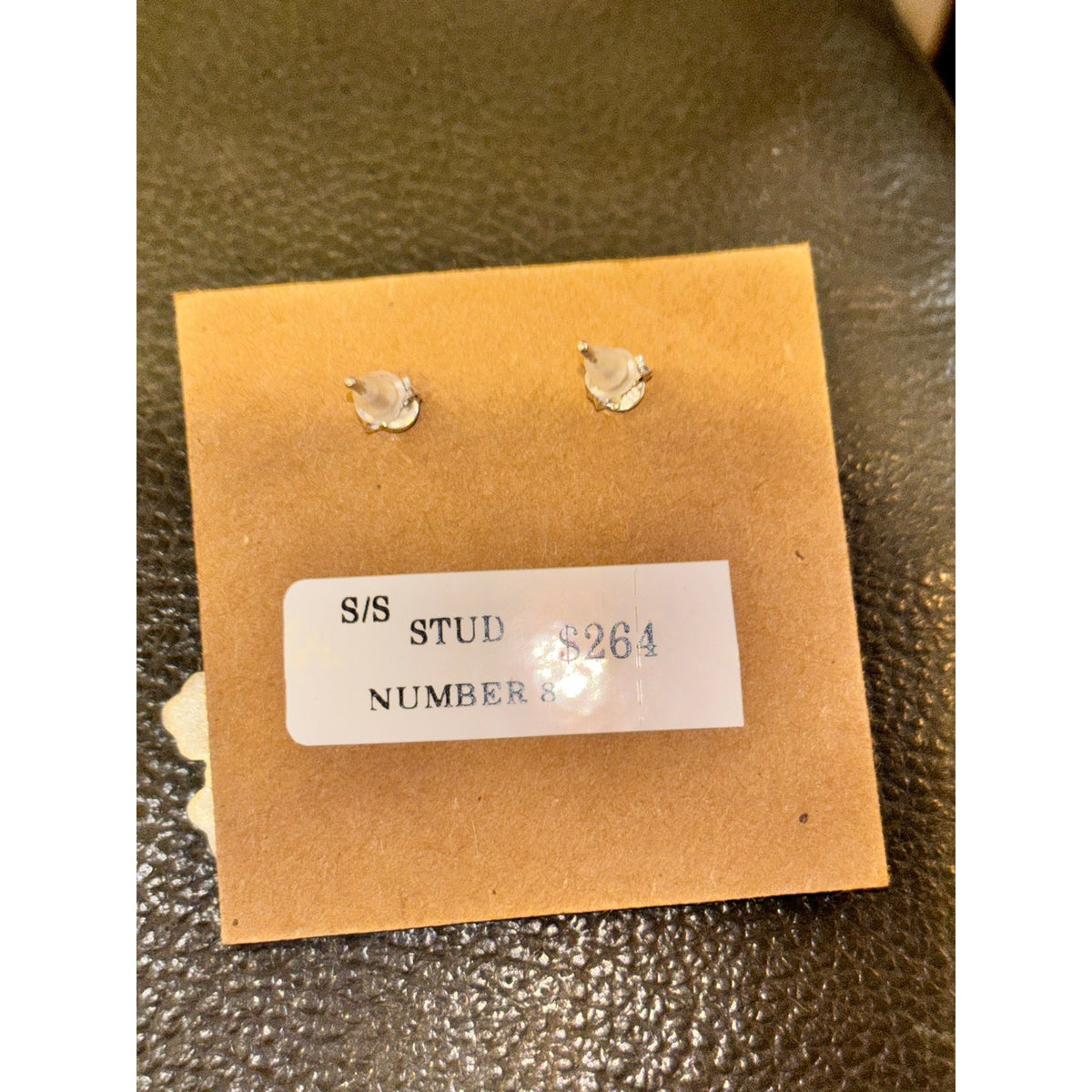 Sterling Silver Number 8 Turquoise Hibicus Flower Earings