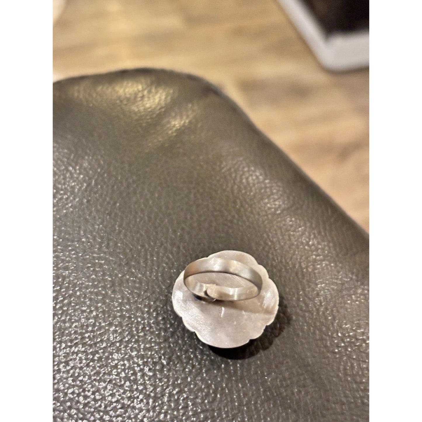 Number Eight Turquoise Cluster Ring in Sterling Silver