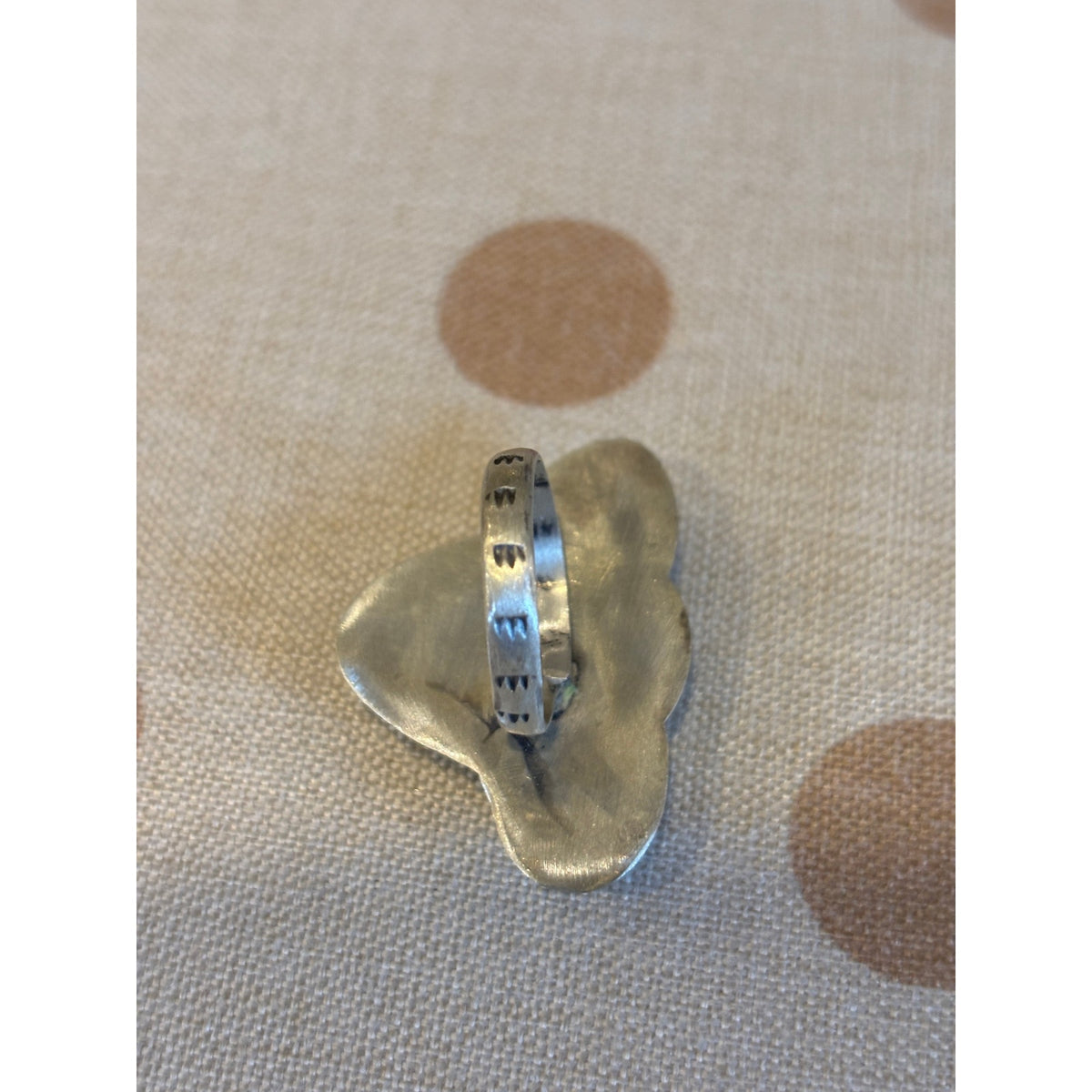 Number 8 Turquoise Steer Head Sterling Silver Ring | Ranch Cattle Western Ring