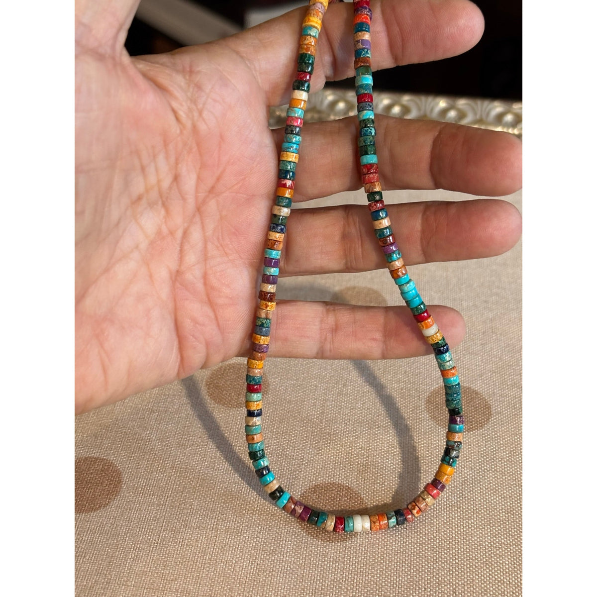 Spiny Oyster & Turquoise 16" Necklace and 2" Earring Set