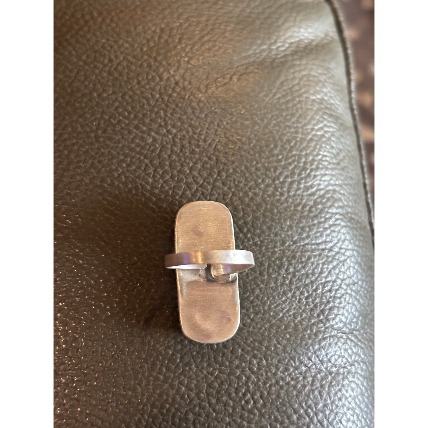 Three Stone Turquoise Crawler Ring in Sterling Silver