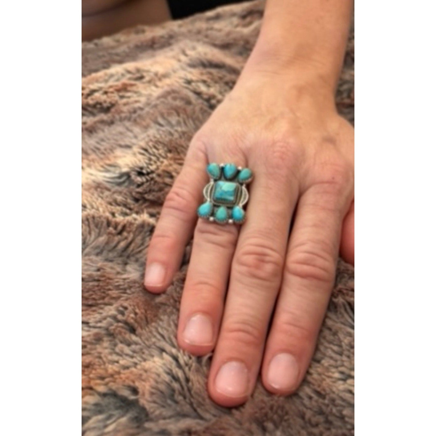 Mojave Turquoise Sterling Silver Native-Inspired Ring