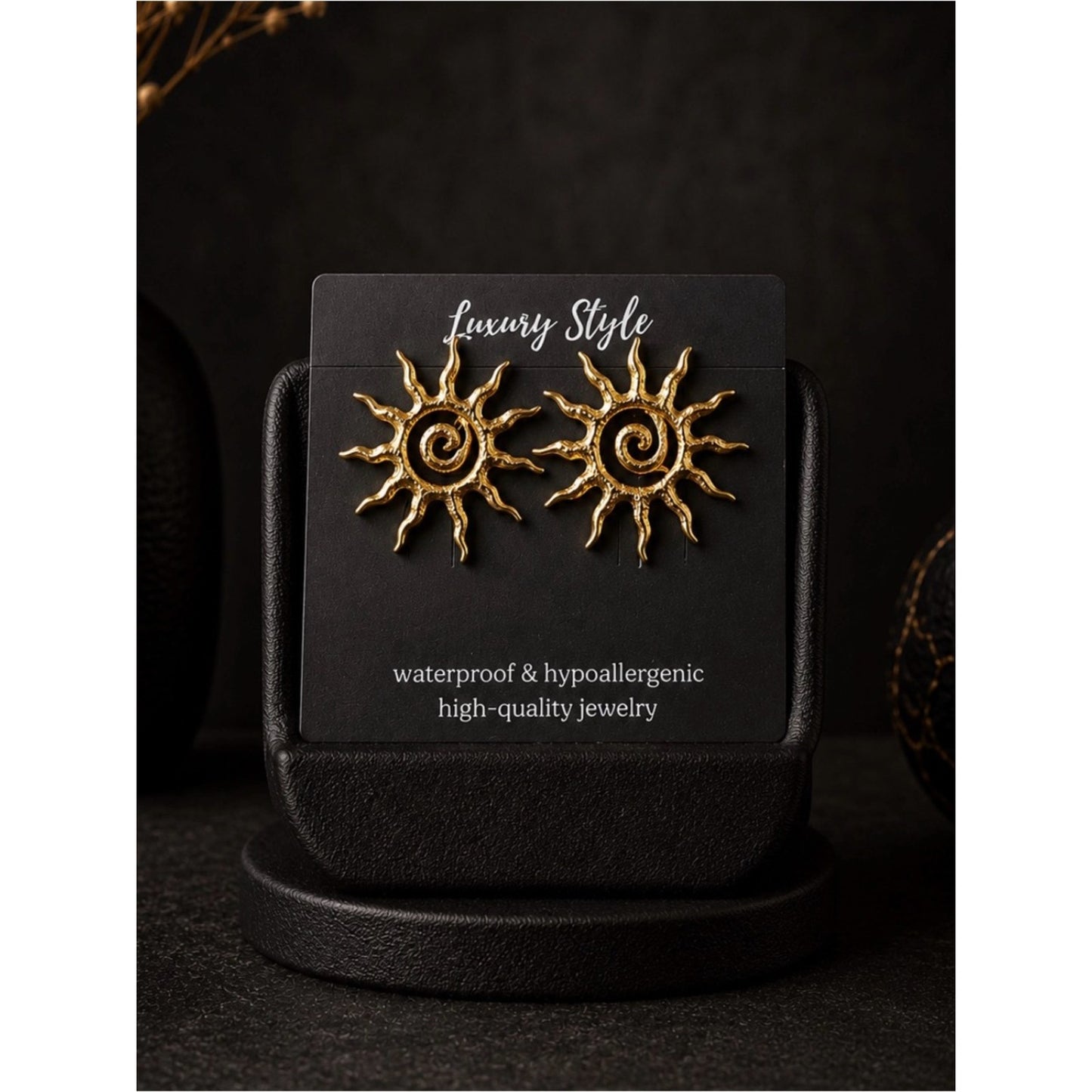 18k Gold Plated Water Resistant Tarnish Free Sun Layered Necklace with Accents