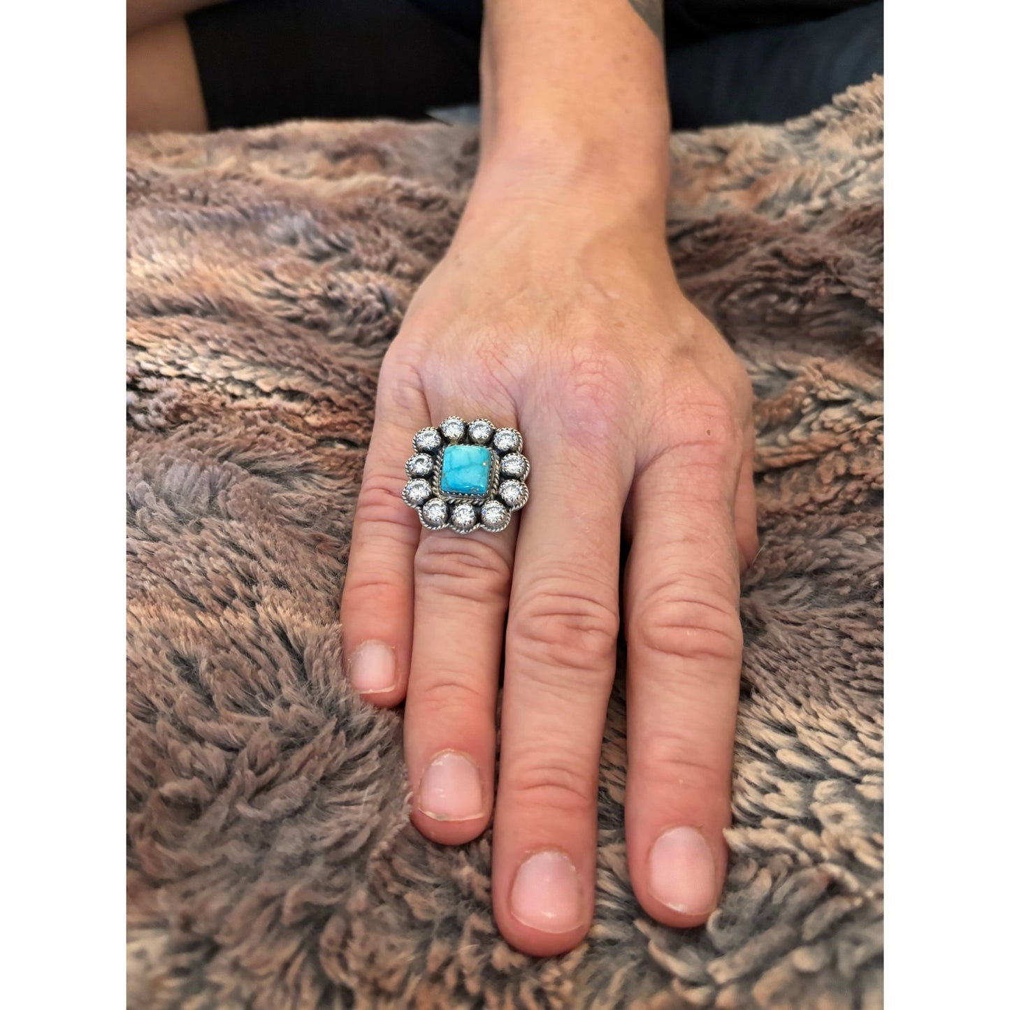 Turquoise and CZ’s in Sterling Silver. Fabulous!