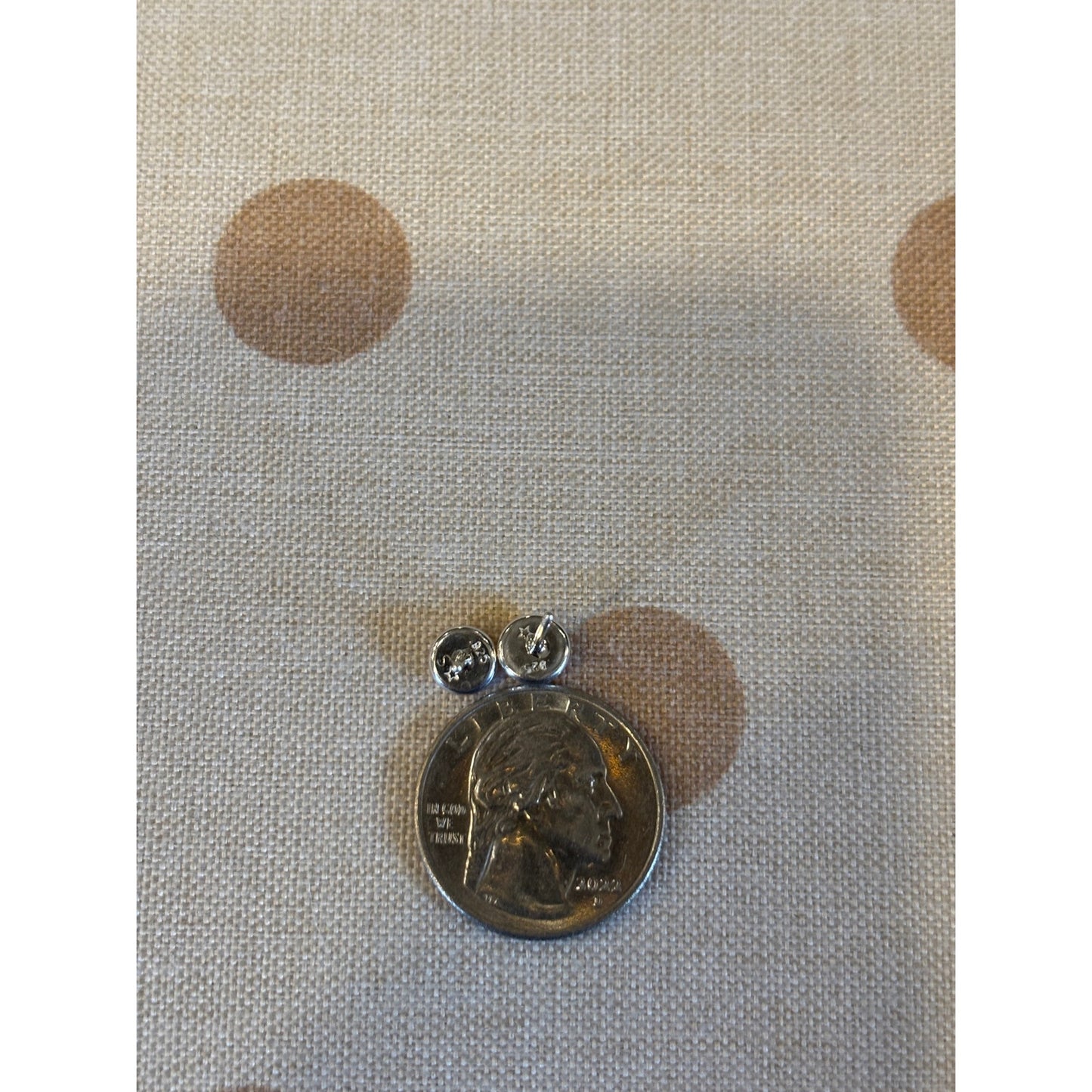 Petite Pink Conch Round Earrings | Sterling Silver Western Style