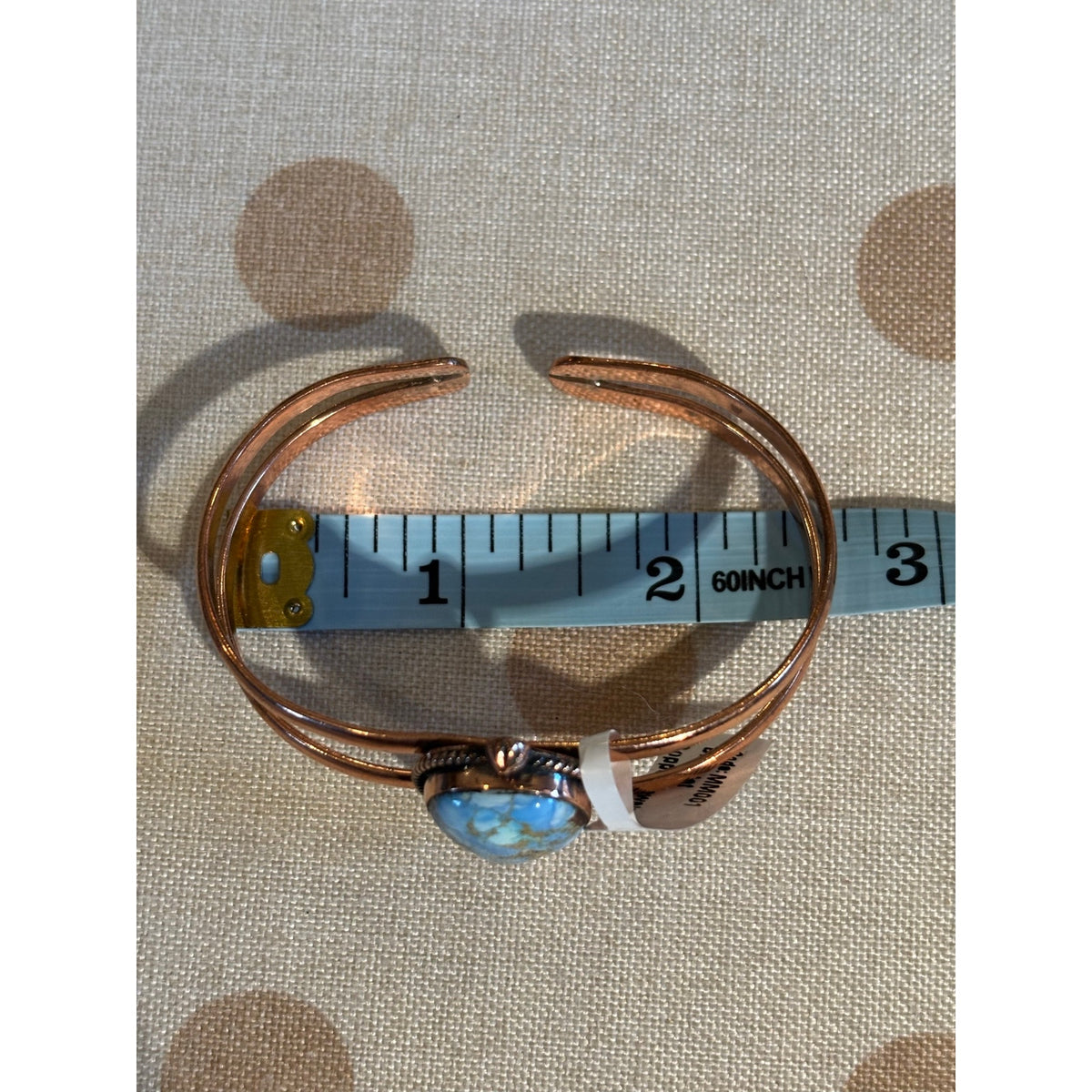 Golden Hills Turquoise Adjustable Copper Cuff Bracelet