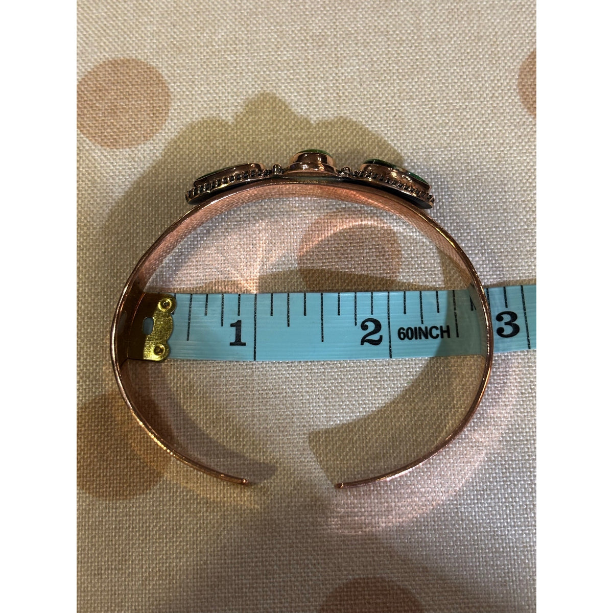 Sonoran Mountain Turquoise Copper Cuff Bracelet – Adjustable Size 8–10