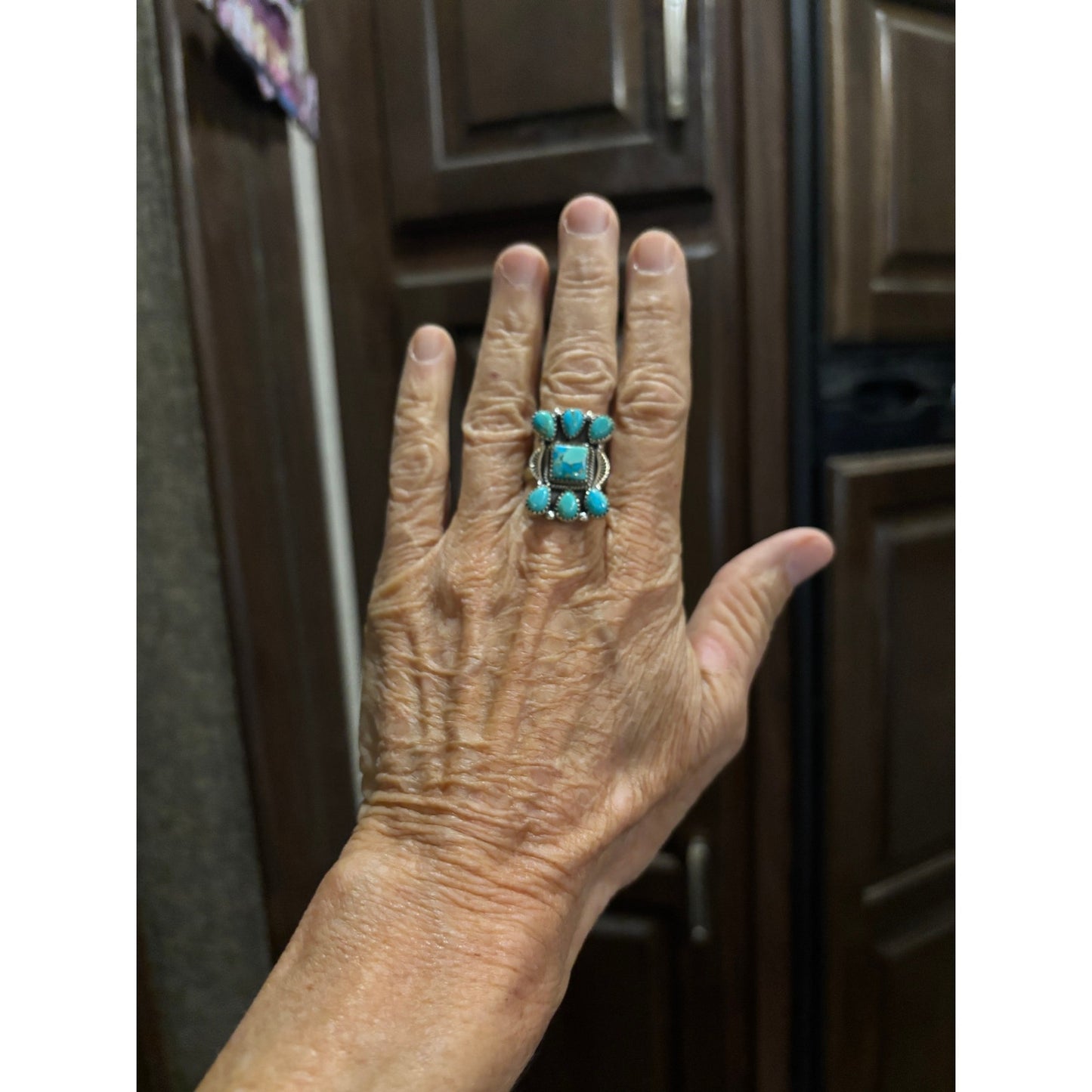 Mojave Turquoise Sterling Silver Native-Inspired Ring