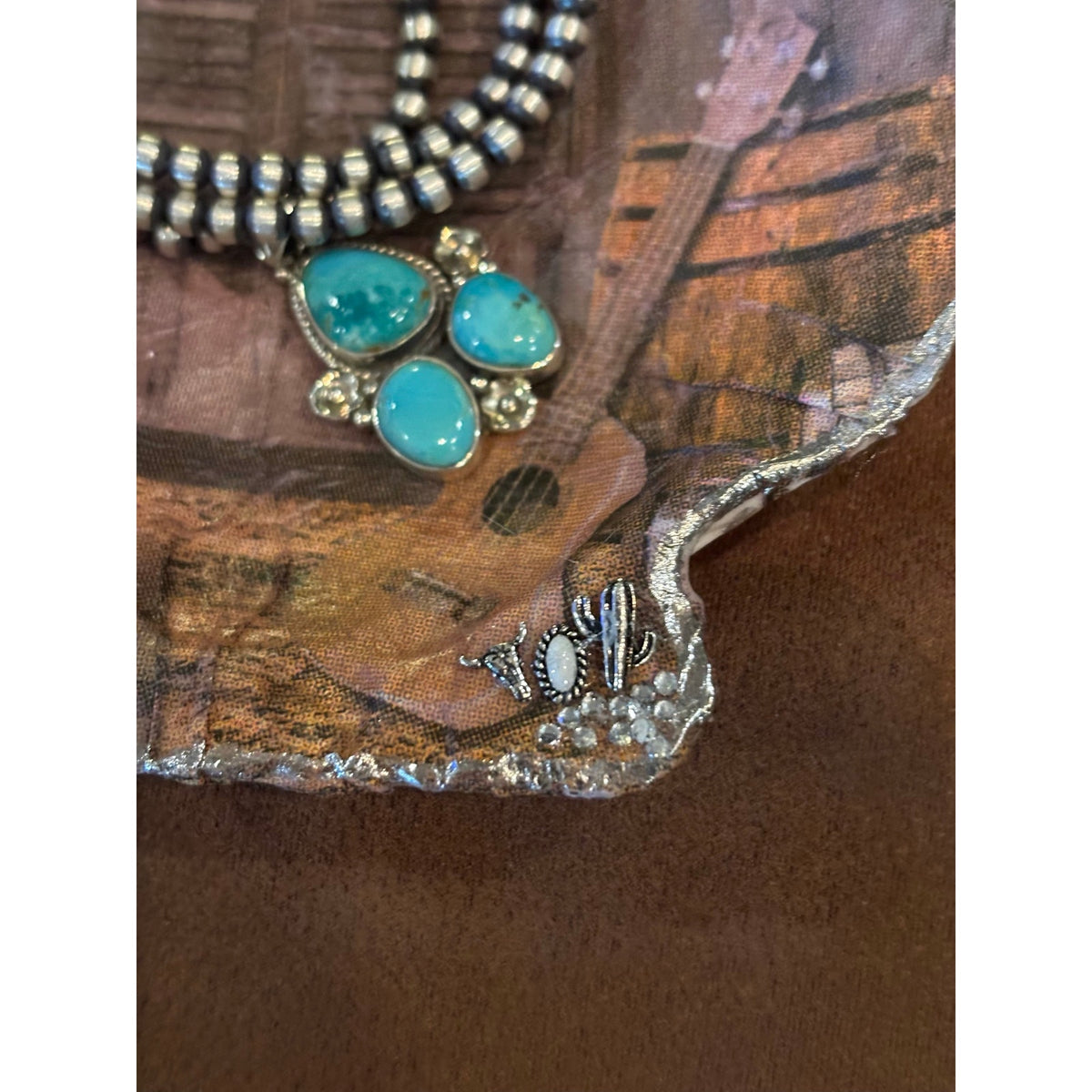Western Theme with Guitar Shell Jewelry Dish | Cowgirl Trinket Holder