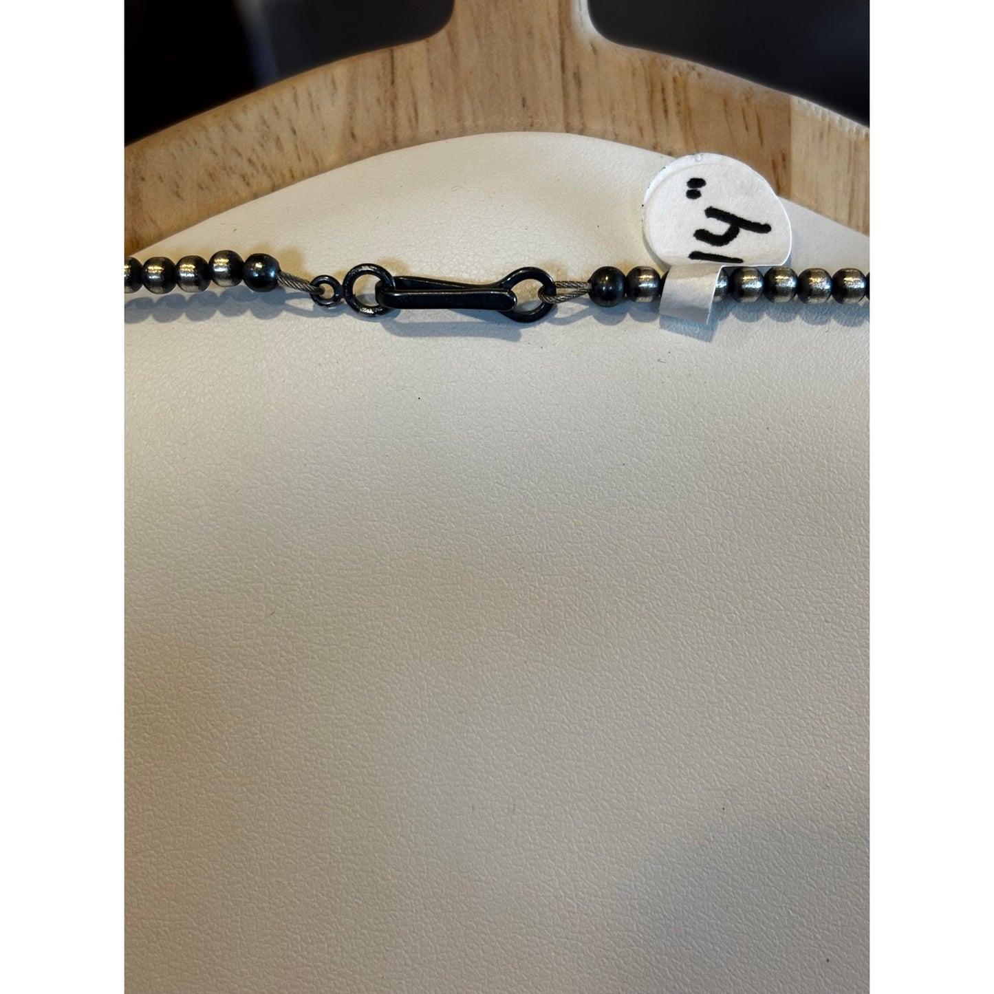 Graduated Sterling Silver Pearl Bead Choker | 14" 3mm–8mm Southwestern