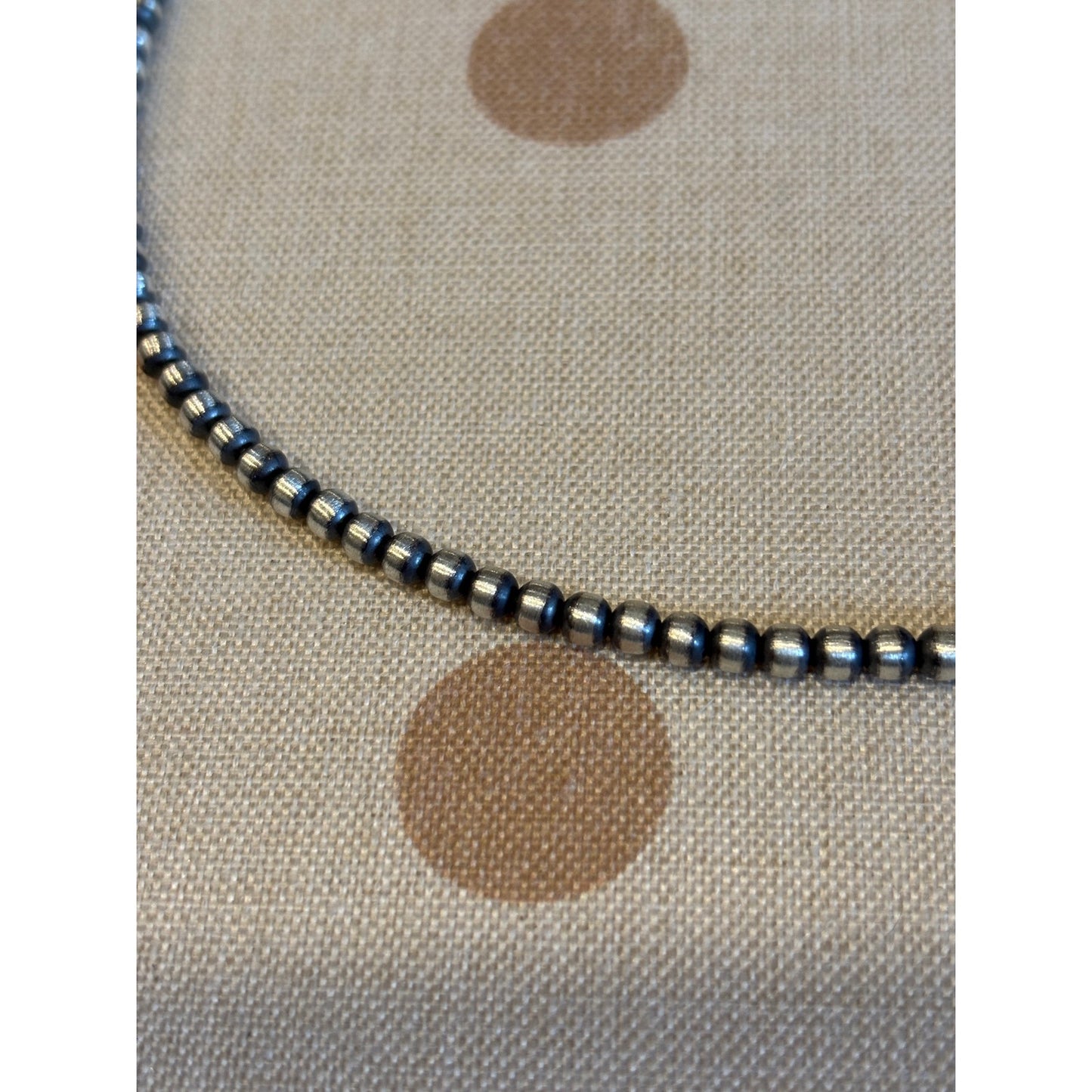 Kingman Turquoise Sterling Silver Pendant-16" Pearl Necklace
