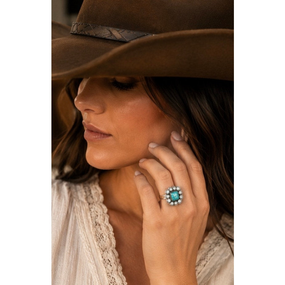 Turquoise and CZ’s in Sterling Silver. Fabulous!