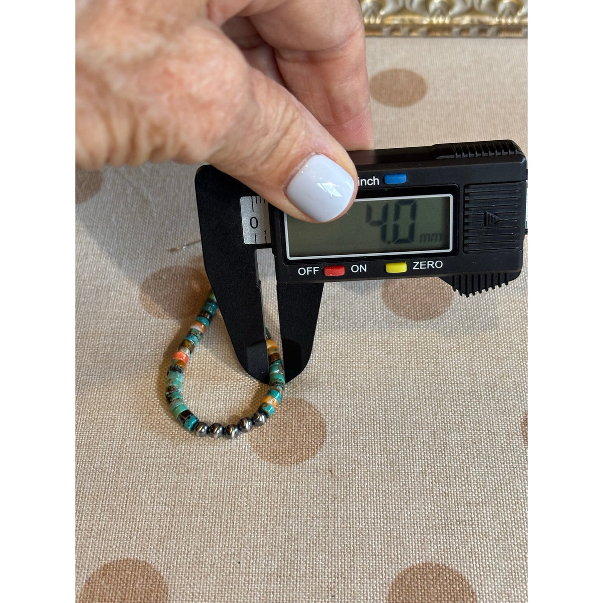 Turquoise Heishi & Sterling Silver Pearl Teardrop Dangle Earrings | Southwestern