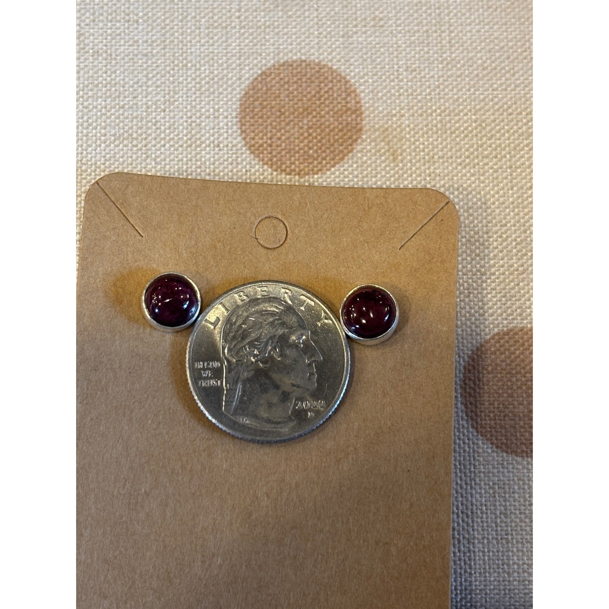 Petite Purple Spiny Earrings | Sterling Silver Western Style