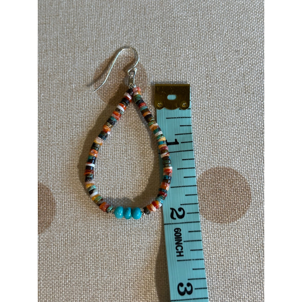 Spiny Oyster & Turquoise 16" Necklace and 2" Earring Set