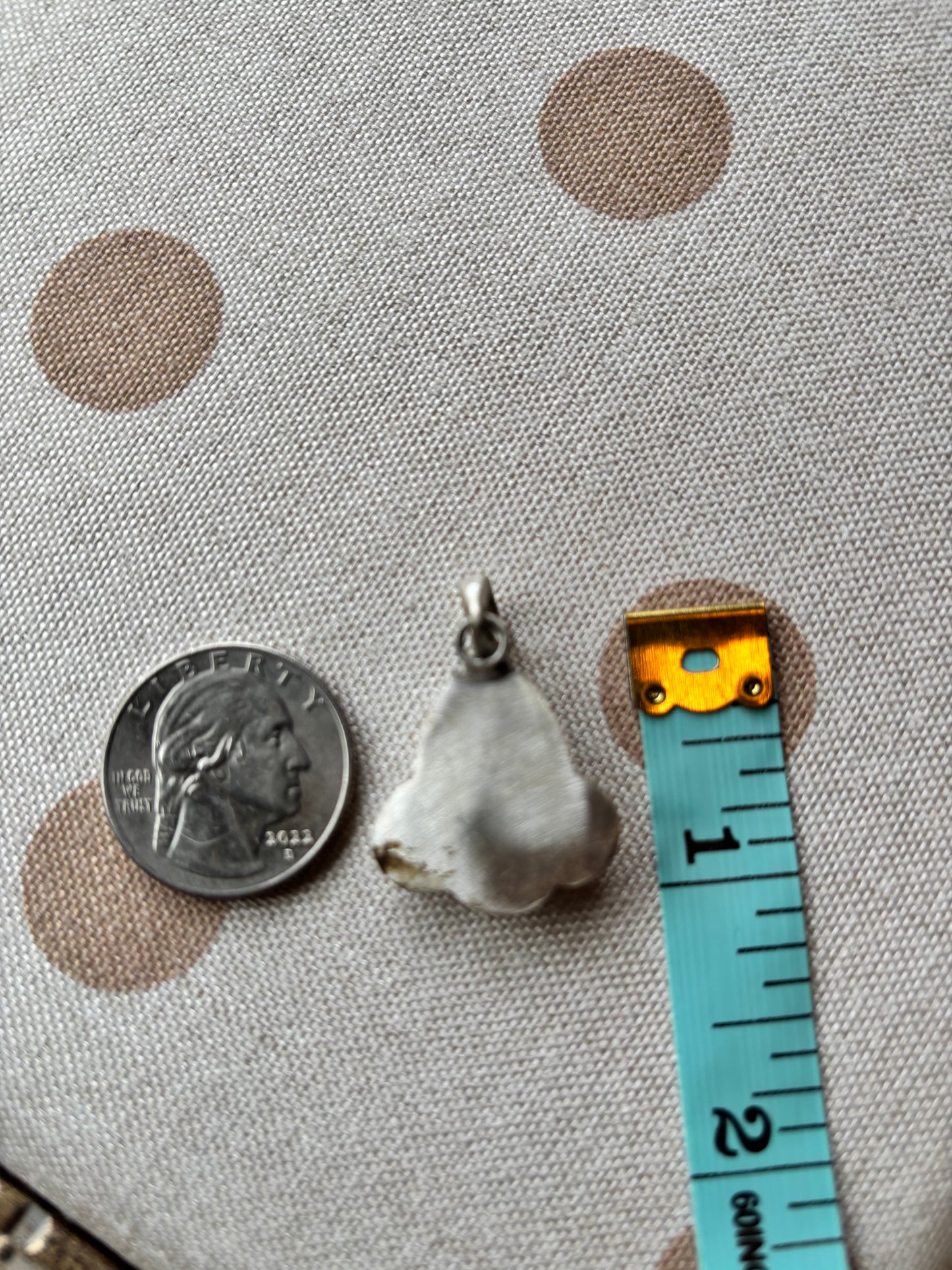White Buffalo & Jasper Southwestern Pendant Sterling Silver
