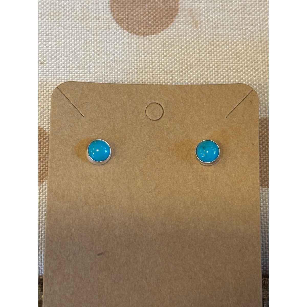 Tiny Turquoise Stud Earrings | Sterling Silver Mini Studs for Kids & First Piercings