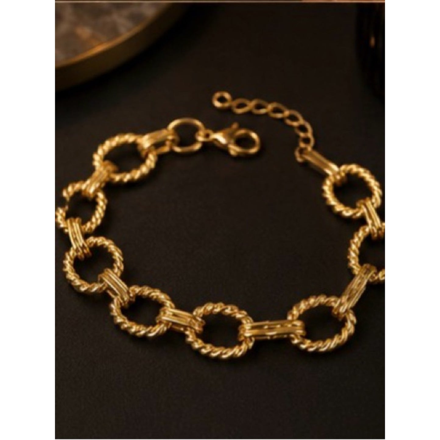 18k Plated Gold Pearl and Crystal Bracelets Water Proof Tarnish Free