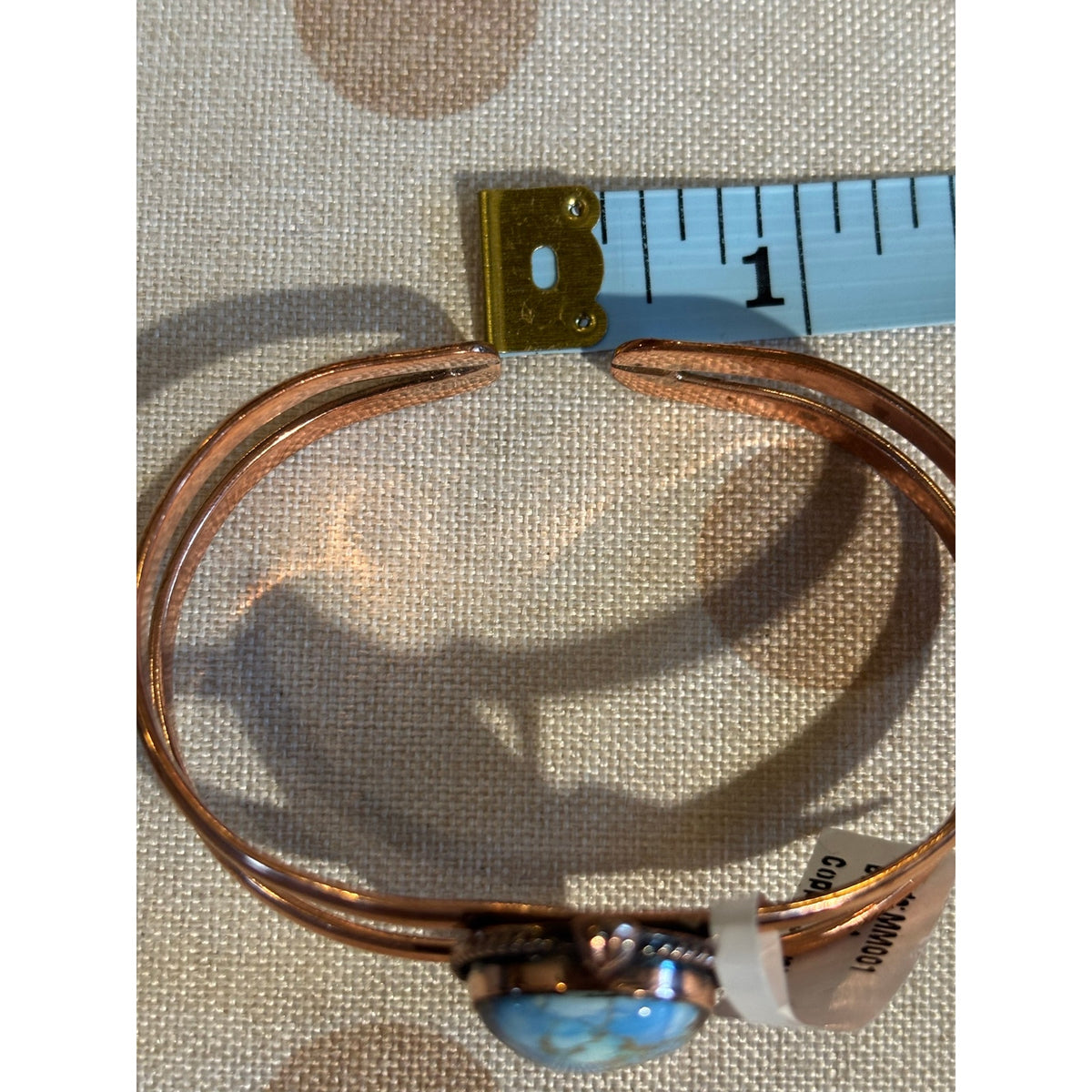 Golden Hills Turquoise Adjustable Copper Cuff Bracelet