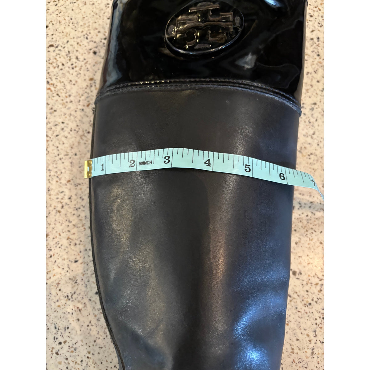 Tory Burch Woman’s Black Logo Riding Boots. Beautiful and Classy Size 8.5 M