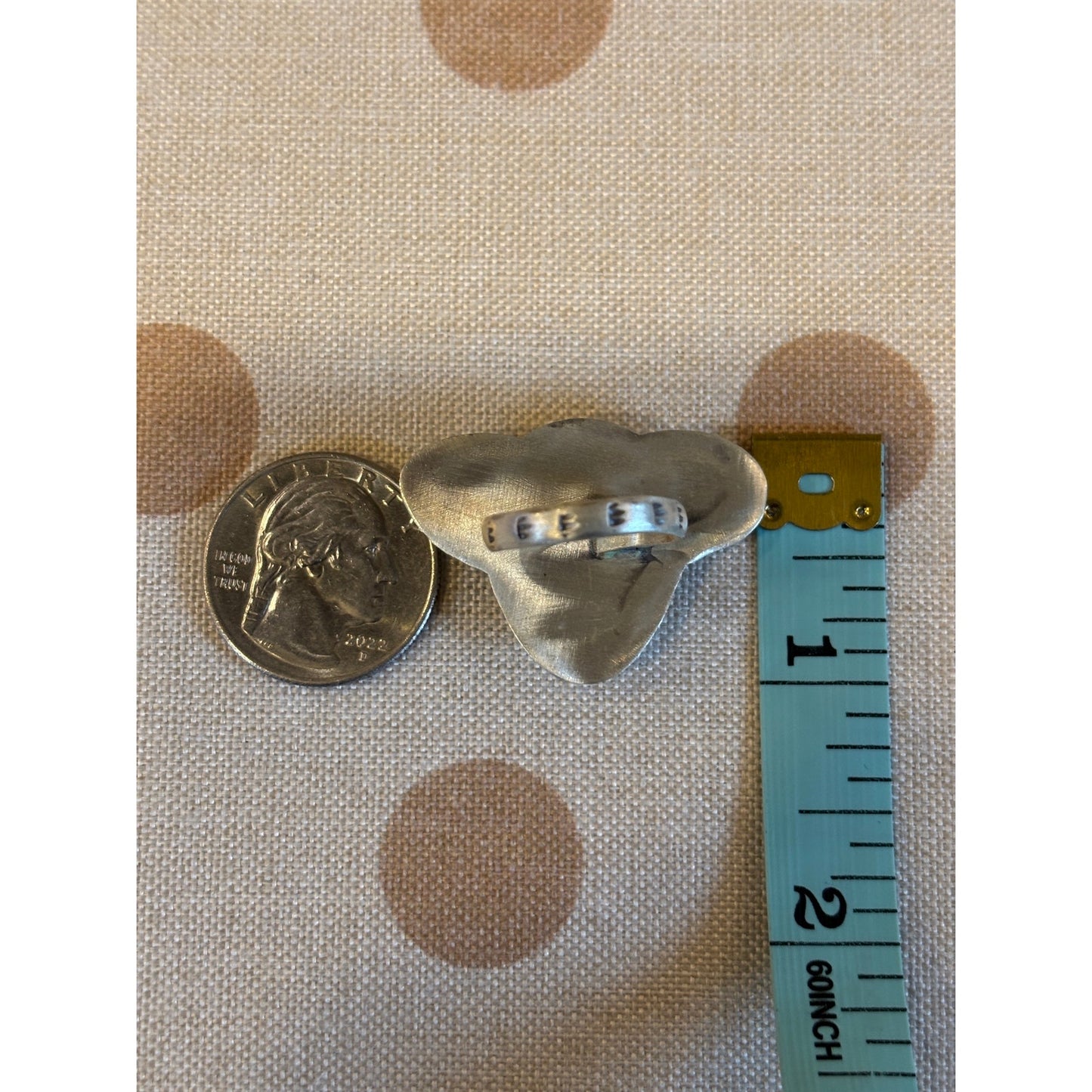 Number 8 Turquoise Steer Head Sterling Silver Ring | Ranch Cattle Western Ring