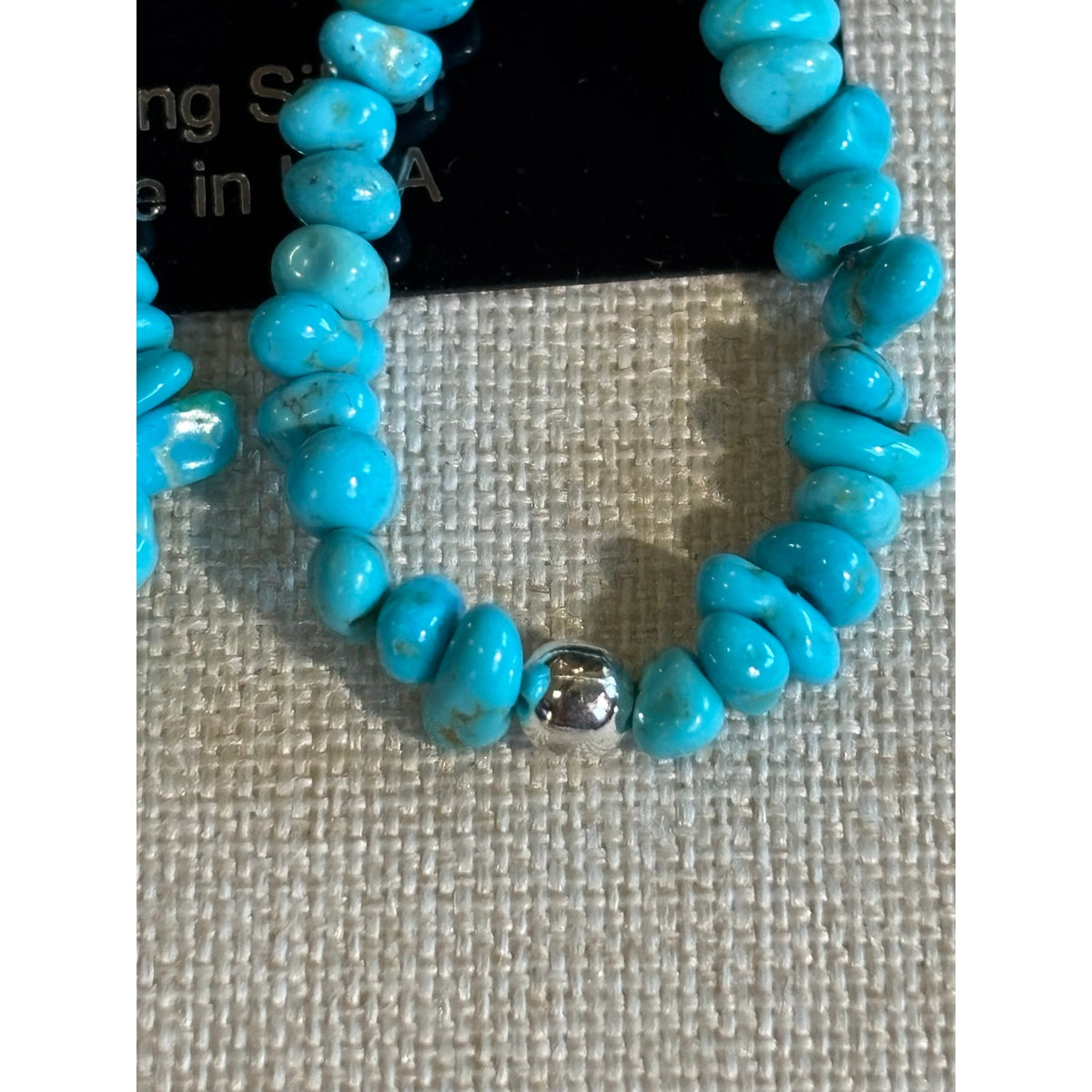 2" Kingman Turquoise Nugget Dangle Earrings – Sterling Silver