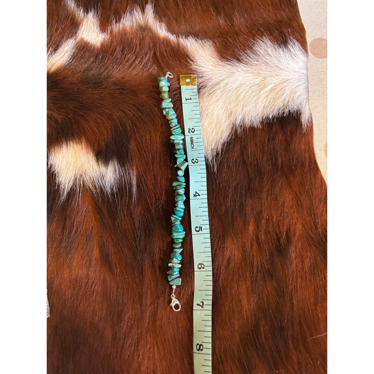 Kingman Turquoise Nugget Bracelet – Size 7, Western Style