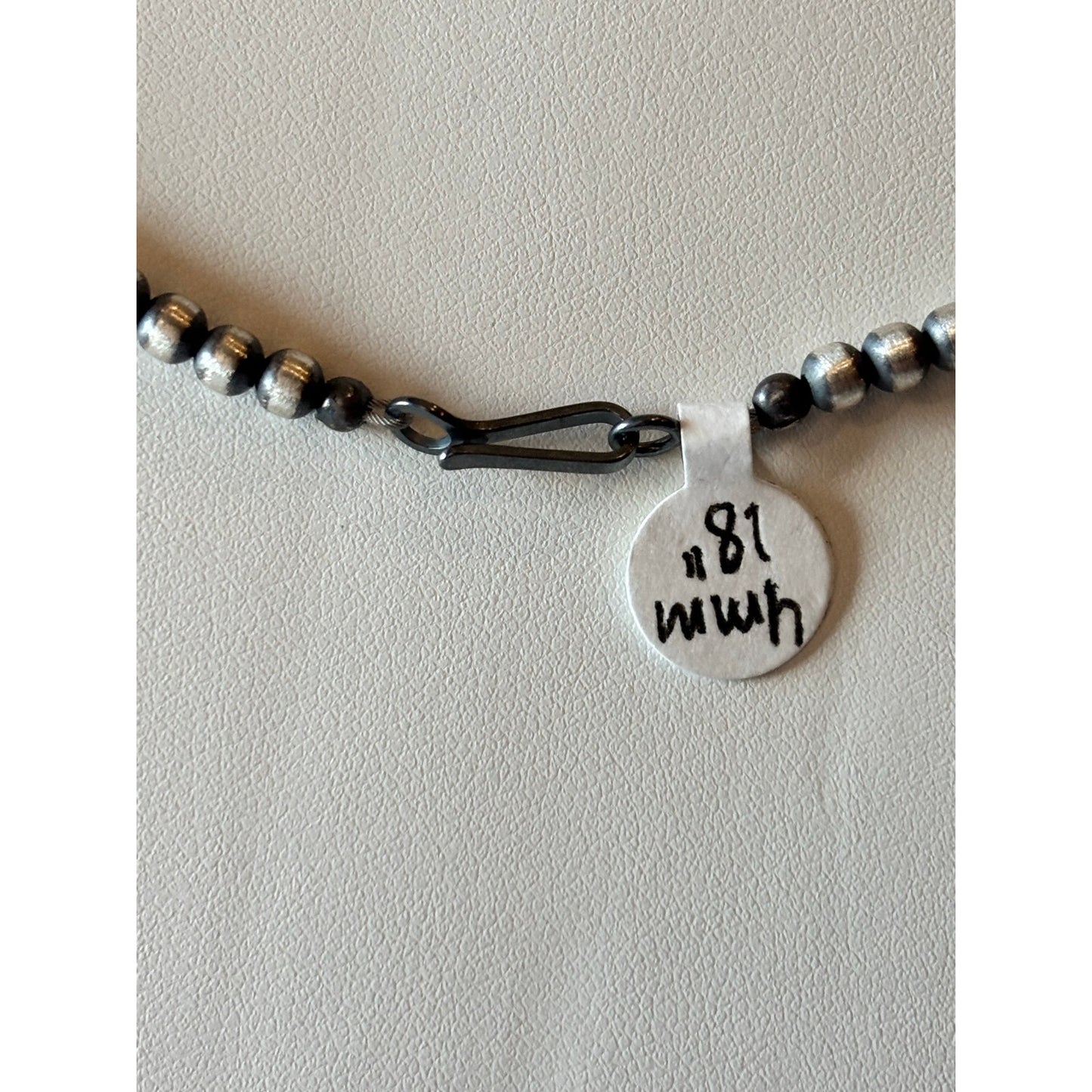 Sterling Silver Pearl Beads necklace. 4mm 18”