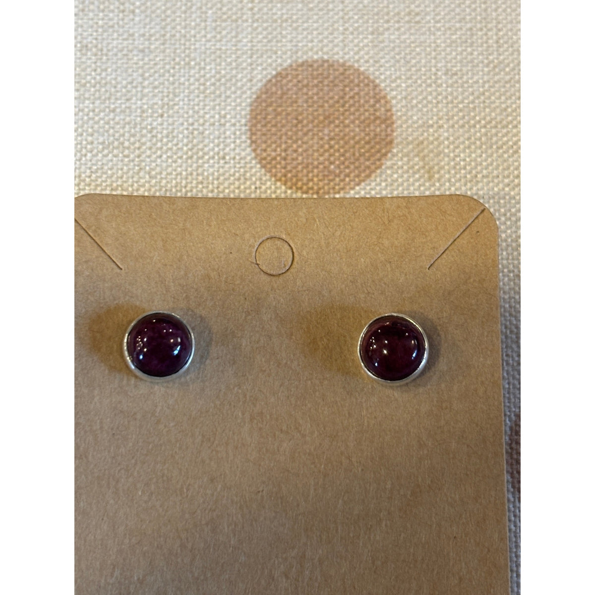 Petite Purple Spiny Earrings | Sterling Silver Western Style