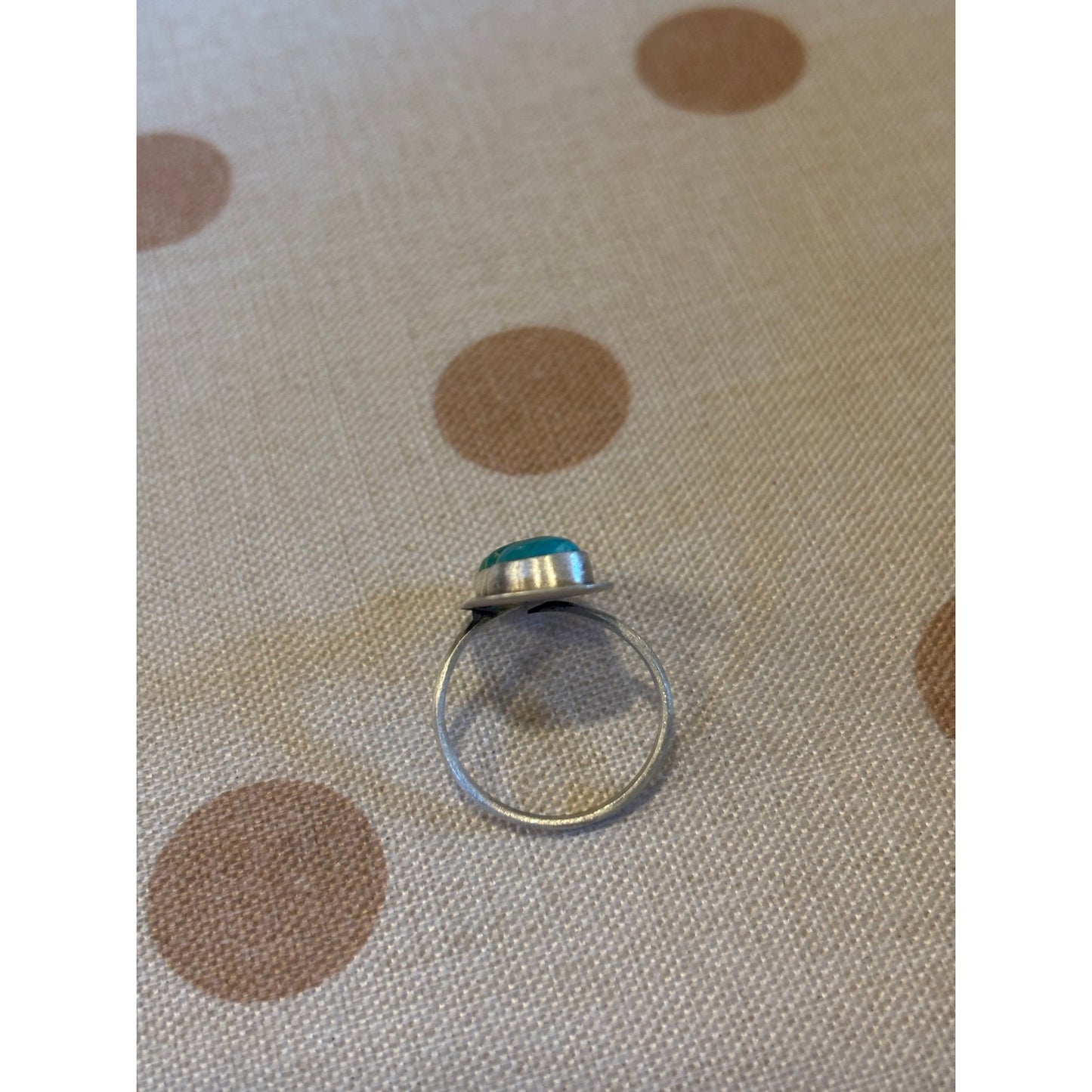 Kingman Mohave Turquoise Sterling Silver Southwestern Ring