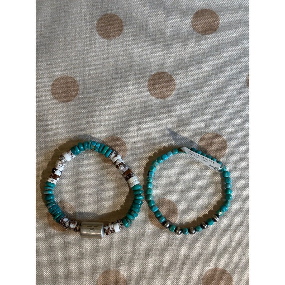 Turquoise Bracelet Set. Kingman & Wild Horse With Sterling Silver