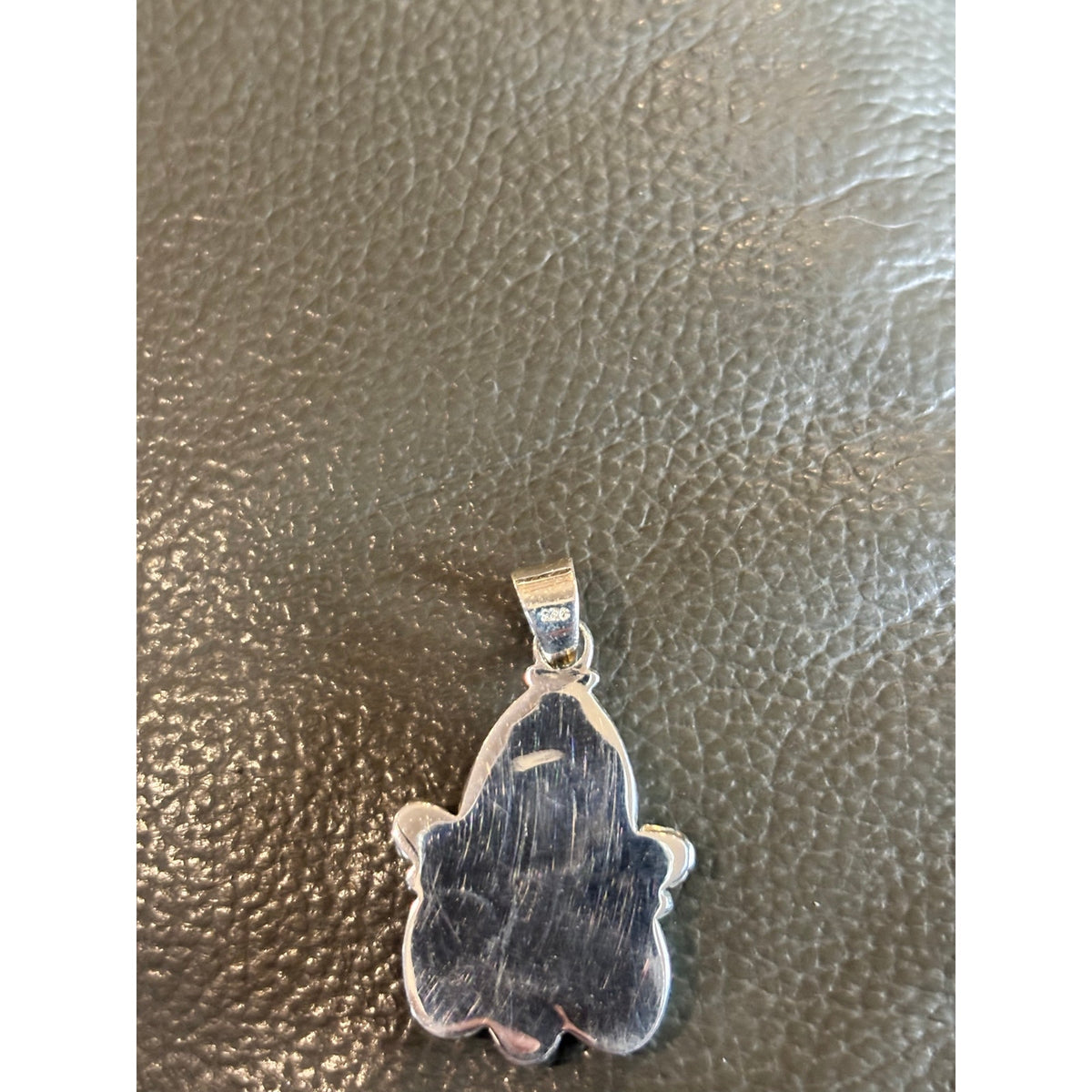 Kingman Turquoise Sterling Silver Pendant-16" Pearl Necklace