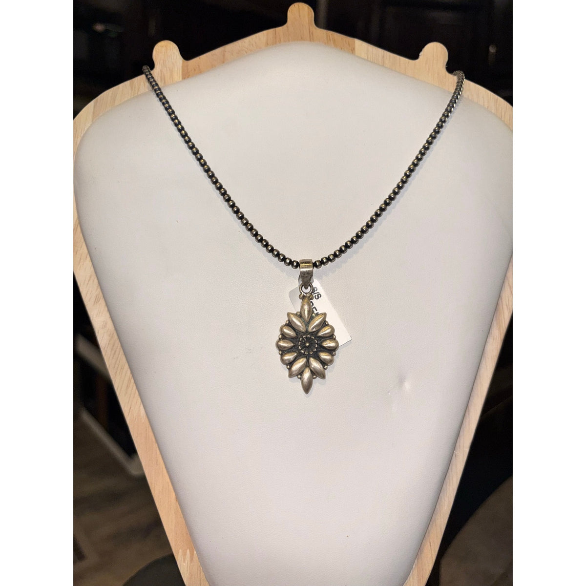 Sterling Silver Concho Style Hand Made Pendant