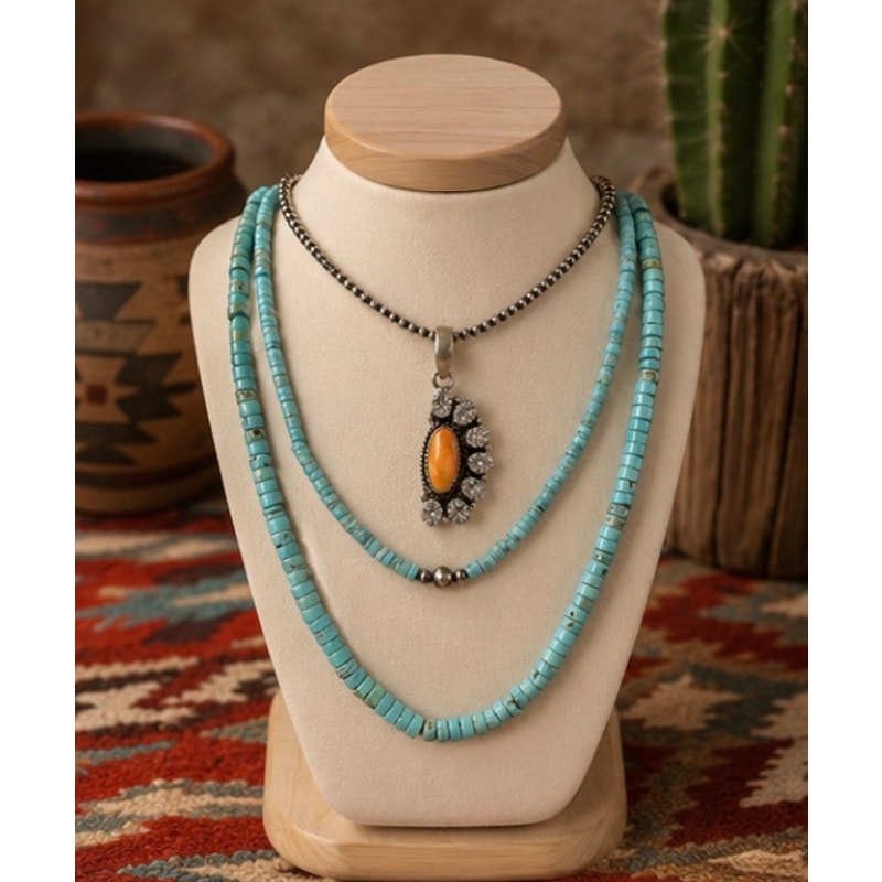Orange Spiny Oyster with Cubic Zirconia set in Sterling Silver Pendant
