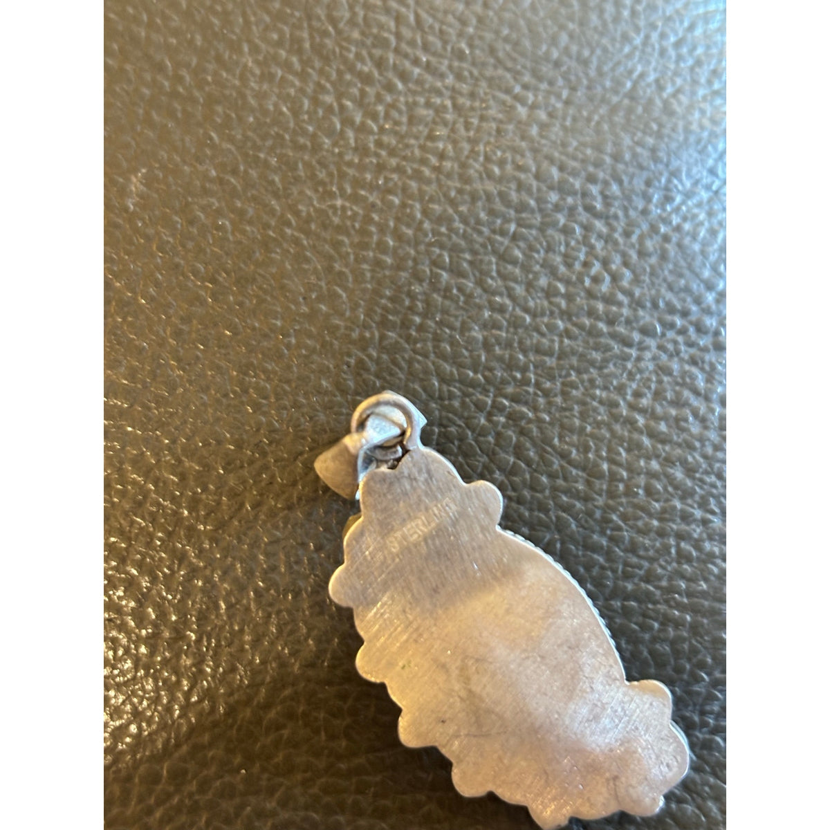 Stunning Pink Conch and CZ Pendant
