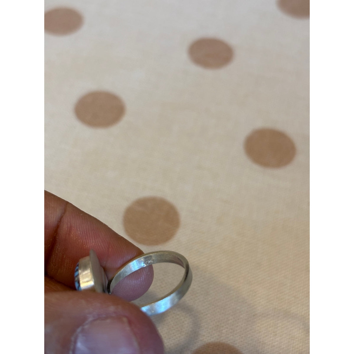 Kingman & Blue Turquoise Red Coral 3-Stone Sterling Silver Ring