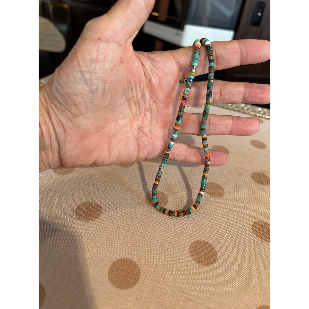 Spiny Oyster & Turquoise 16" Necklace and 2" Earring Set
